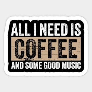 coffee music Sticker